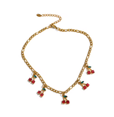 Cherry Drop Necklace