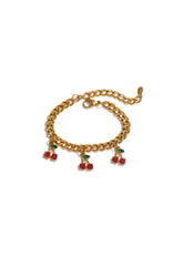 Cherry Drop Bracelet