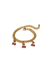 Cherry Drop Bracelet