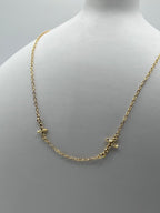Double Cross Necklace - Vie Jewelry