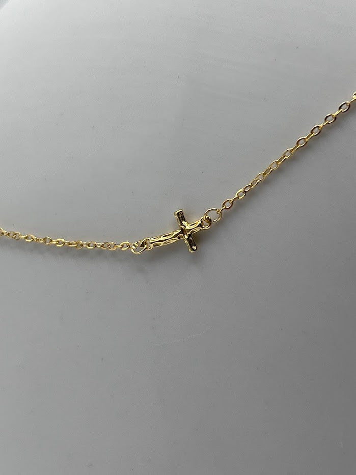 Double Cross Necklace - Vie Jewelry
