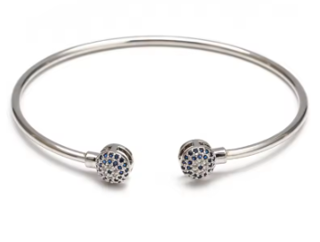Evil Eye Bangle - Vie Jewelry