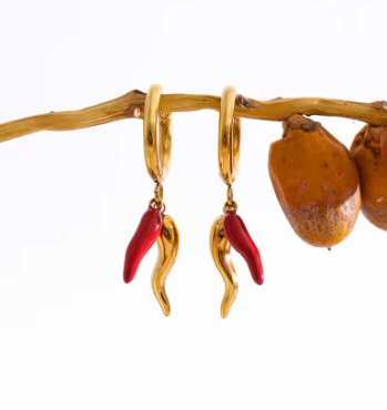 Chili Drop Earrings
