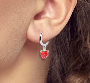 Strawberry Drop Earrings
