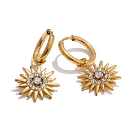 Marigold Drop Hoops