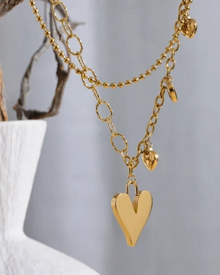 Amora Double Chain Necklace - Vie Jewelry
