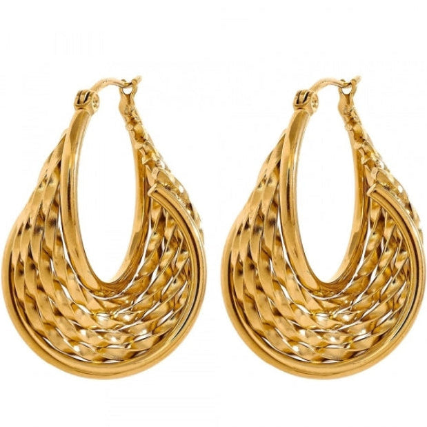 Seren Twist Hoops - Vie Jewelry