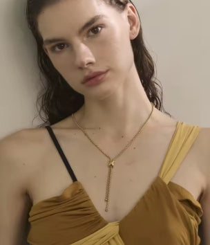 Eclipse Drop Necklace - Vie Jewelry