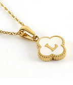 Fortuna Initial Clover Necklace - Vie Jewelry