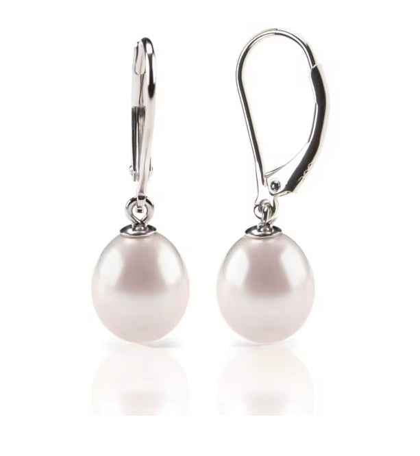 Luna Drop Pearl Earrings