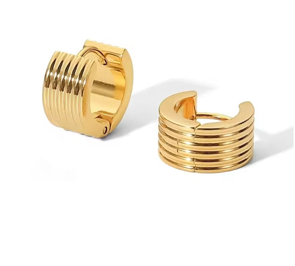 GeoLuxe Wide Hoops