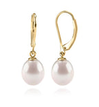 Luna Drop Pearl Earrings